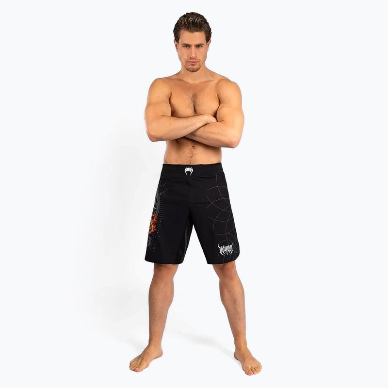 Pánske tréningové šortky Venum Gladiator 5.0 Men’S Fight Shorts black/silver 2