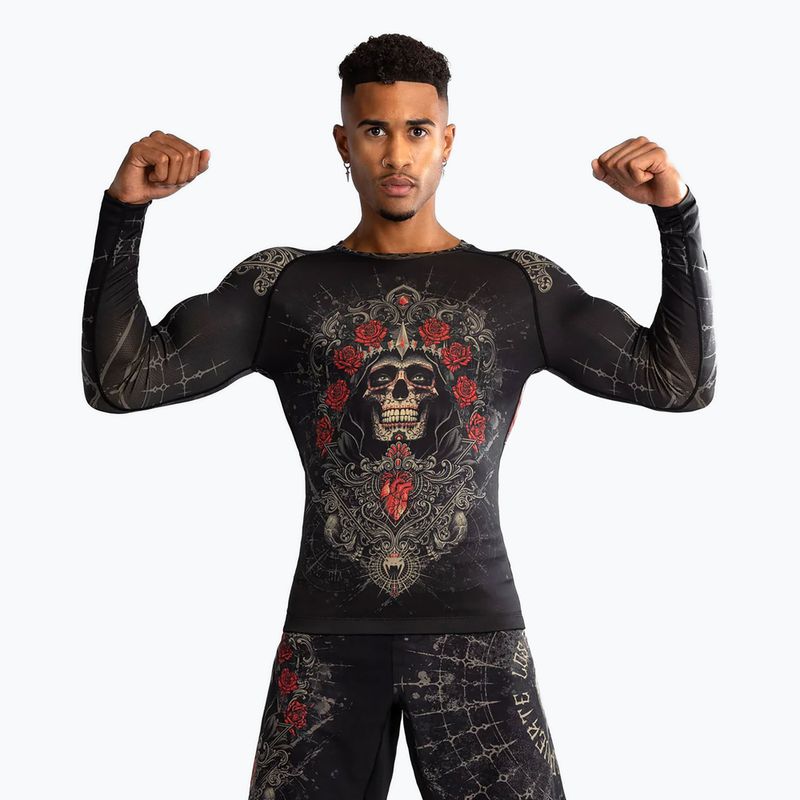Venum Santa Muerte 5.0 Pánsky chránič na chrbát s dlhým rukávom deep black/gold 4