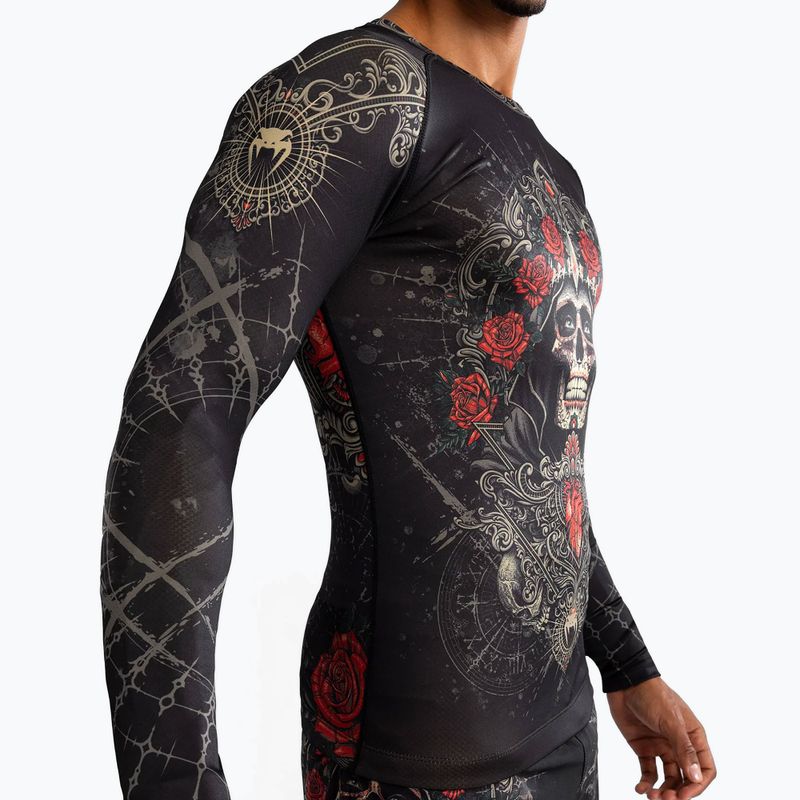 Venum Santa Muerte 5.0 Pánsky chránič na chrbát s dlhým rukávom deep black/gold 6