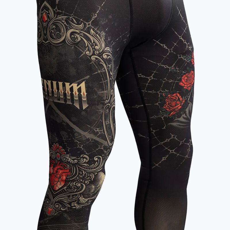 Pánske tréningové legíny Venum Santa Muerte 5.0 Men's Spats deep black/gold 7