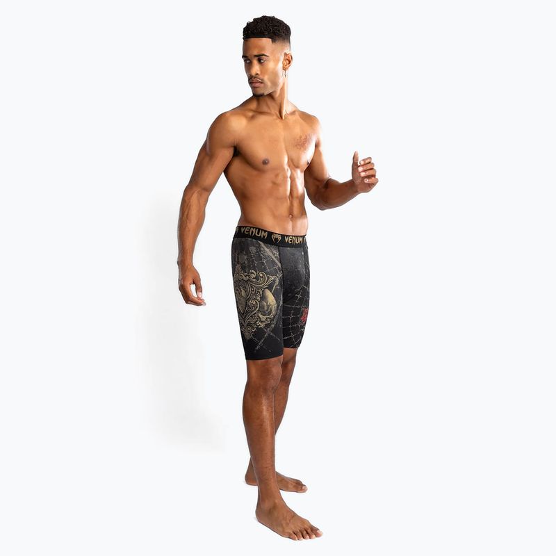 Pánske tréningové šortky Venum Santa Muerte 5.0 Men’S Vale Tudo Shorts deep black/gold 2