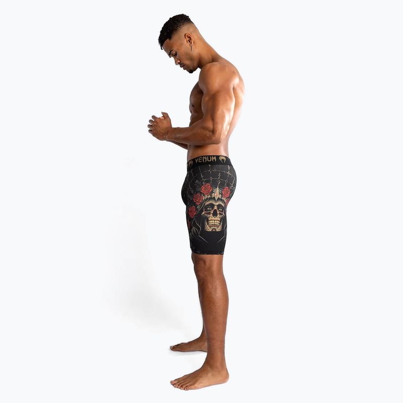 Pánske tréningové šortky Venum Santa Muerte 5.0 Men’S Vale Tudo Shorts deep black/gold 4