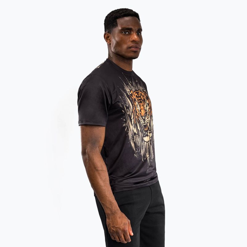 Venum Tiger Pánske tričko Dry Tech T-Shirt black/neon orange 3
