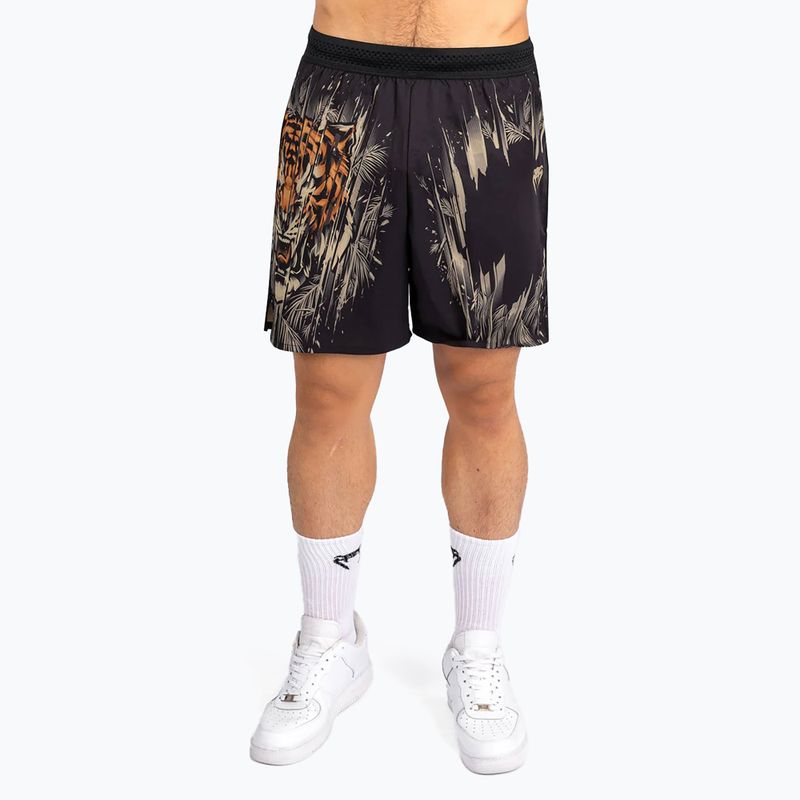 Pánske tréningové šortky Venum Tiger Men'S Training Shorts black/neon orange