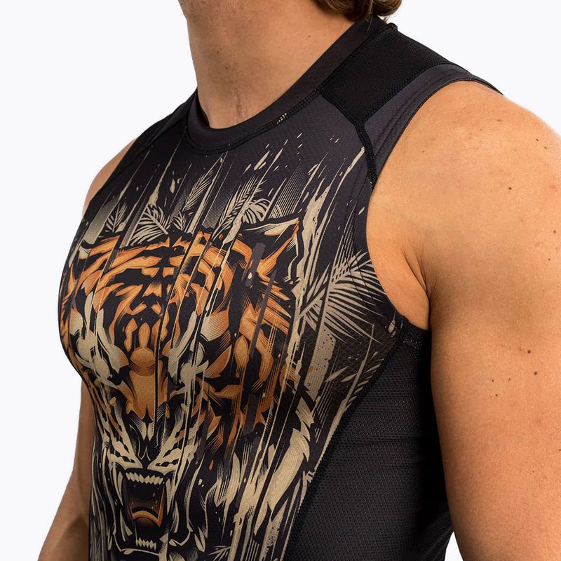 Venum Tiger Pánske tielko bez rukávov Rashguard black/neon orange 4