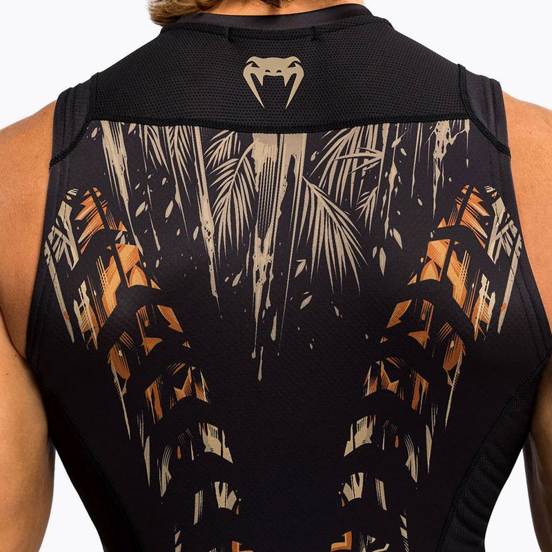 Venum Tiger Pánske tielko bez rukávov Rashguard black/neon orange 5