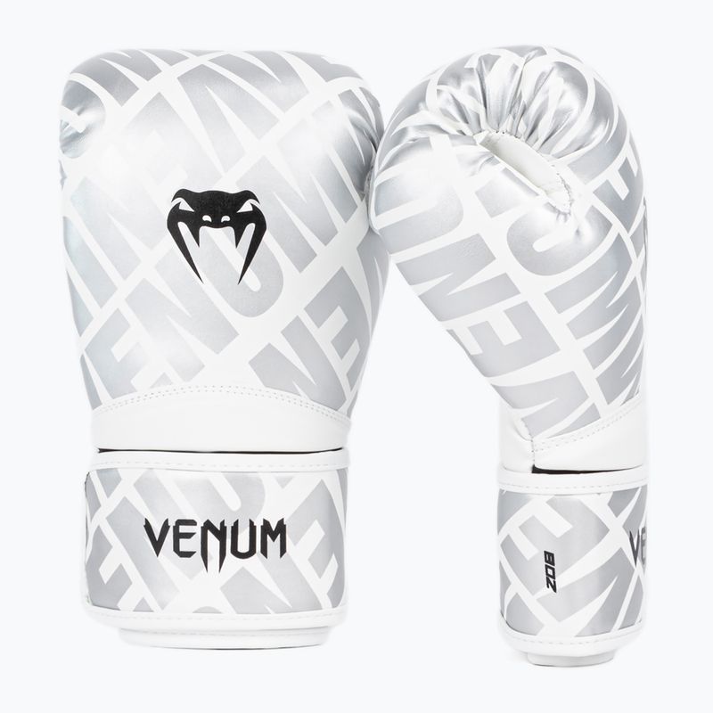 Detské boxerské rukavice Venum Contender 1.5 XT biele/strieborné 2