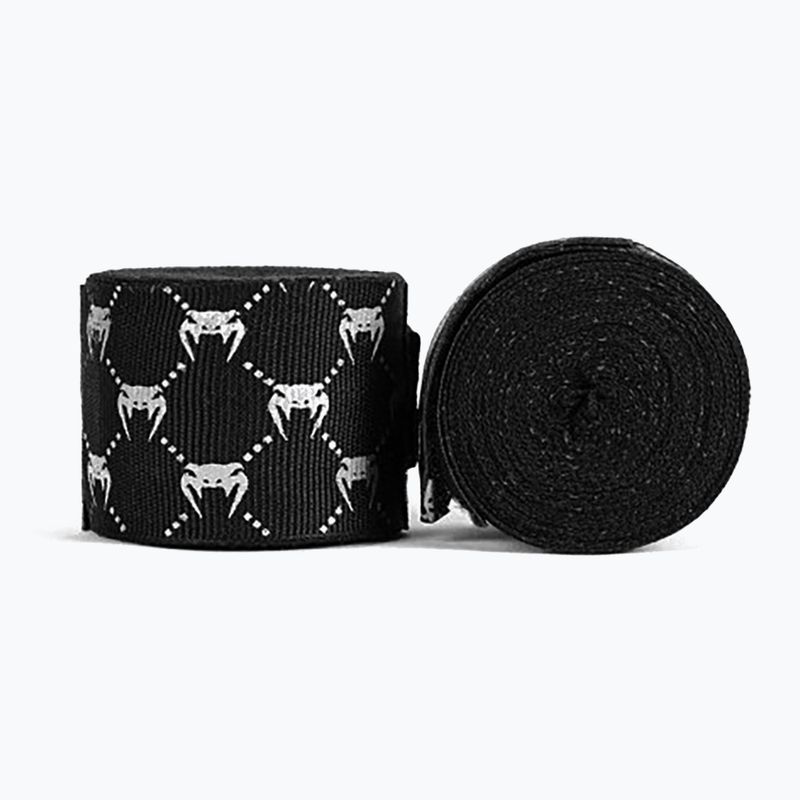 Boxerské bandáže Venum Hand Wraps čierna/biela 2