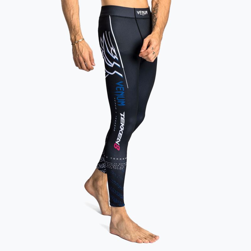 Pánske tréningové legíny Venum X Tekken 8 - Jin Kazama Spats blue/black/white 4