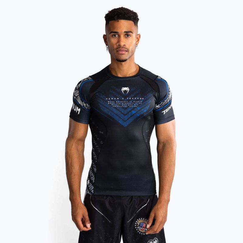 Venum X Tekken 8 pánsky Rashguard - Paul Phoenix Rashguard black/blue 4
