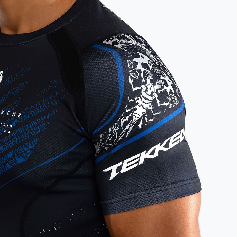 Venum X Tekken 8 pánsky Rashguard - Paul Phoenix Rashguard black/blue 7