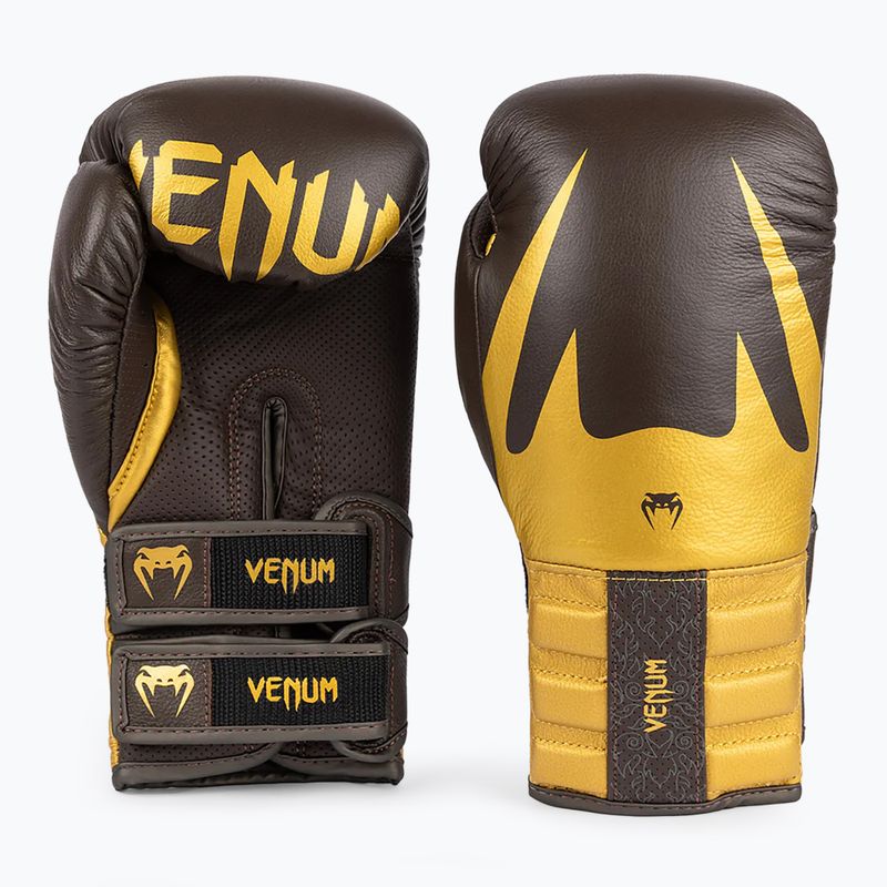 Boxerské rukavice Venum Reverso Boxing chocolate/gold 4