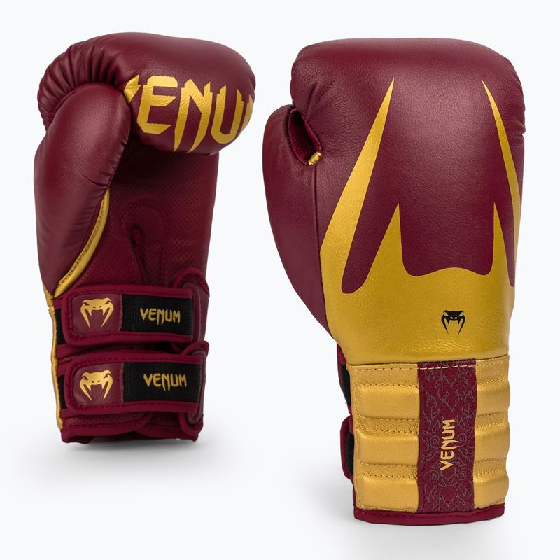 Boxerské rukavice Venum Reverso Boxing red/gold 4