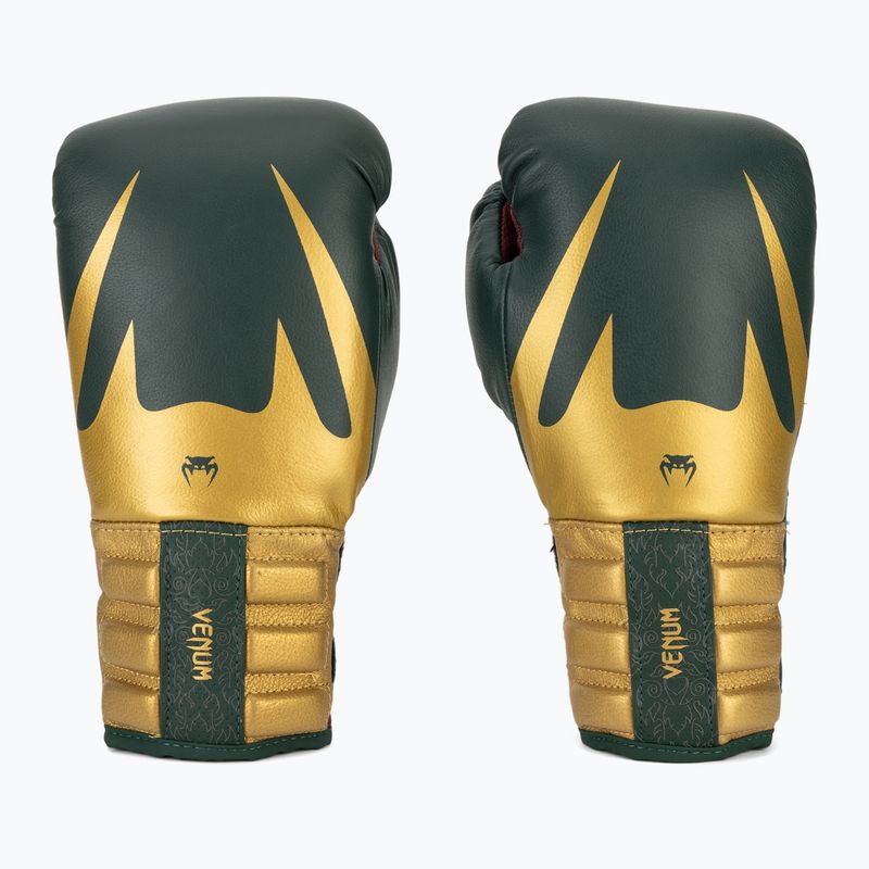 Boxerské rukavice Venum Reverso Boxing green/gold 2