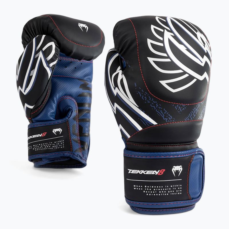 Boxerské rukavice Venum X Tekken 8 - Jin Boxing rukavice blue/black/white 2