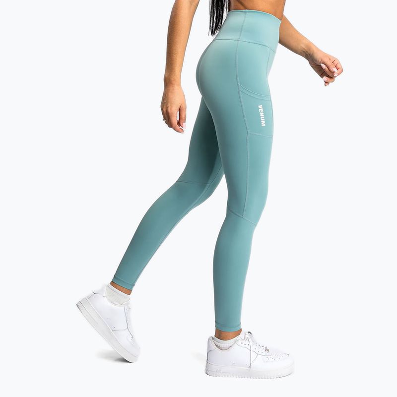 Venum Essential Performance dámske tréningové legíny aqua green 4