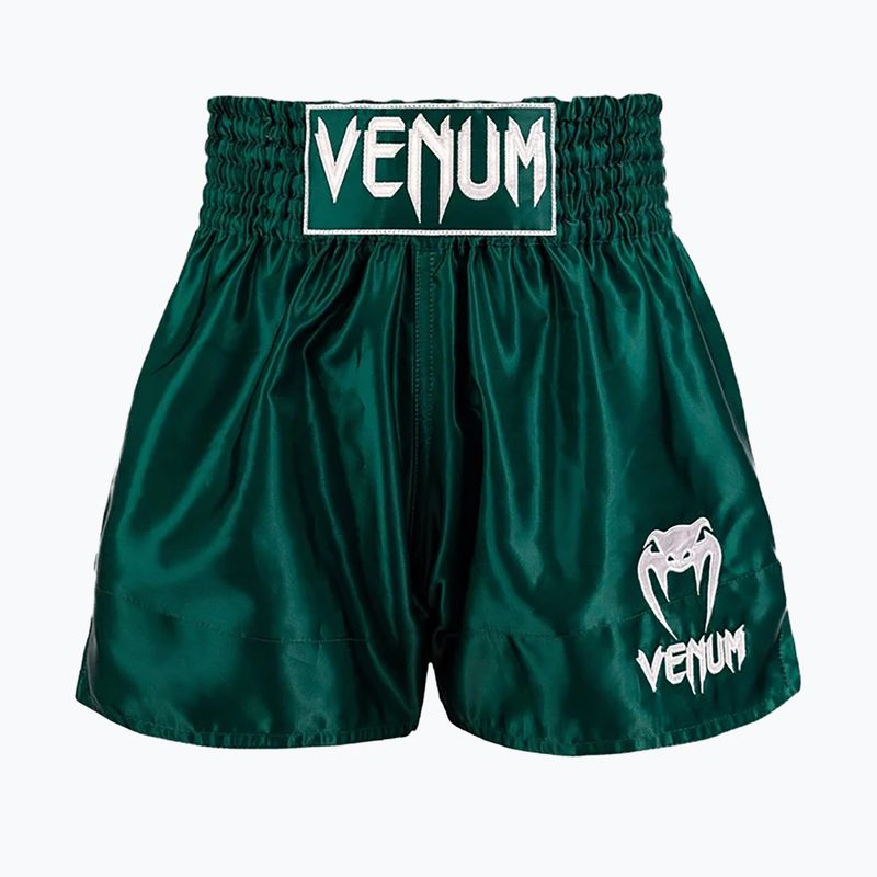 Pánske tréningové šortky Venum Classic Muay Thai deep forest green