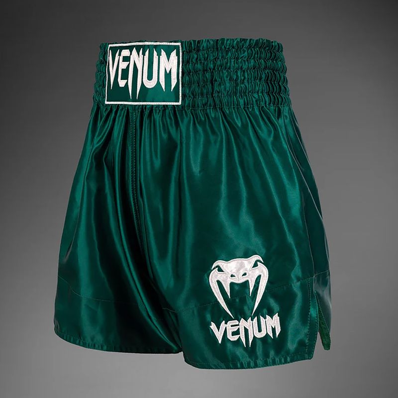 Pánske tréningové šortky Venum Classic Muay Thai deep forest green 3