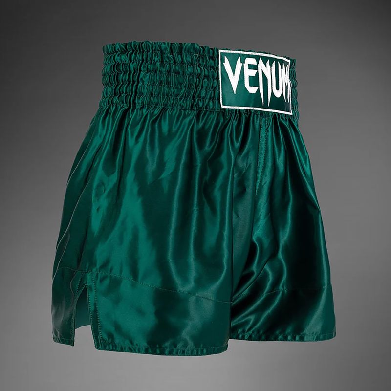 Pánske tréningové šortky Venum Classic Muay Thai deep forest green 4