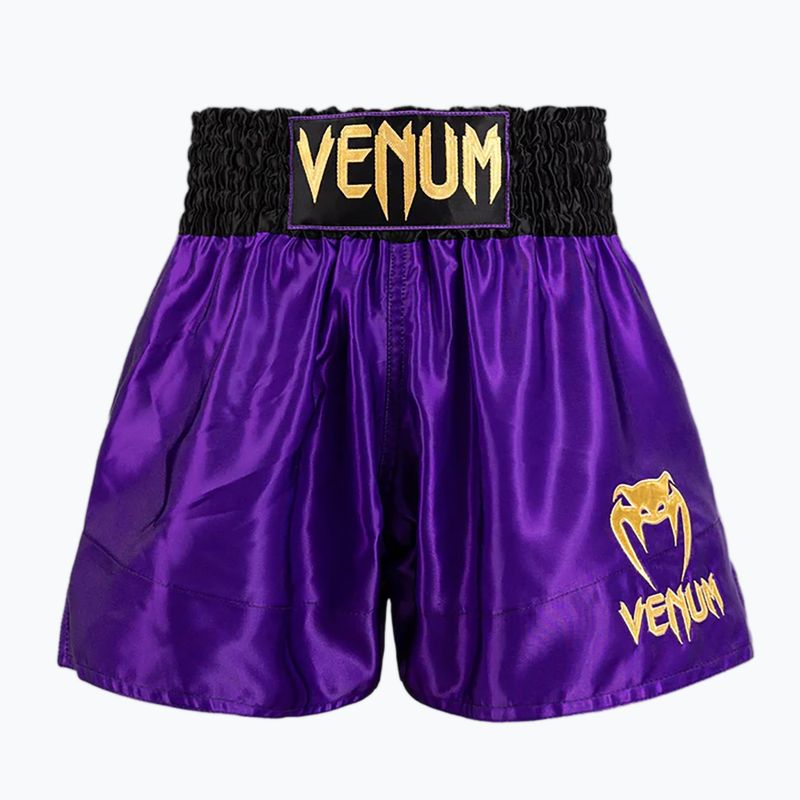 Pánske tréningové šortky Venum Classic Muay Thai tmavo fialové