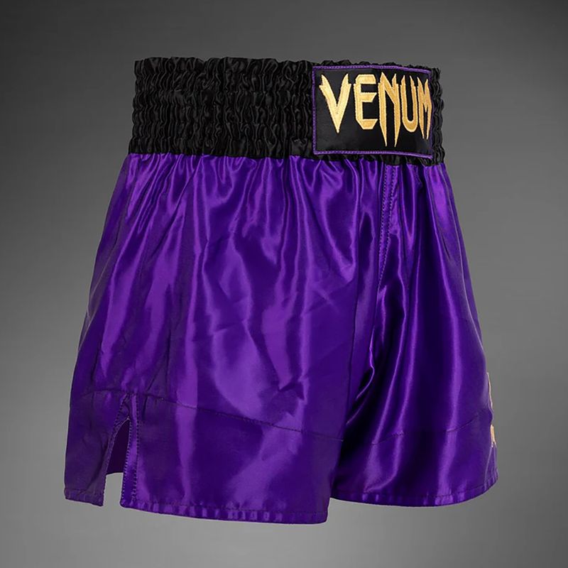 Pánske tréningové šortky Venum Classic Muay Thai tmavo fialové 4