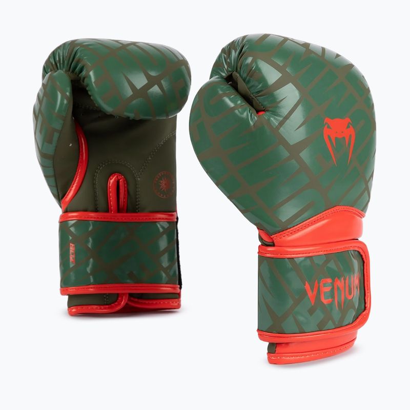 Detské boxerské rukavice Venum Contender 1.5 XT Kids army green 2