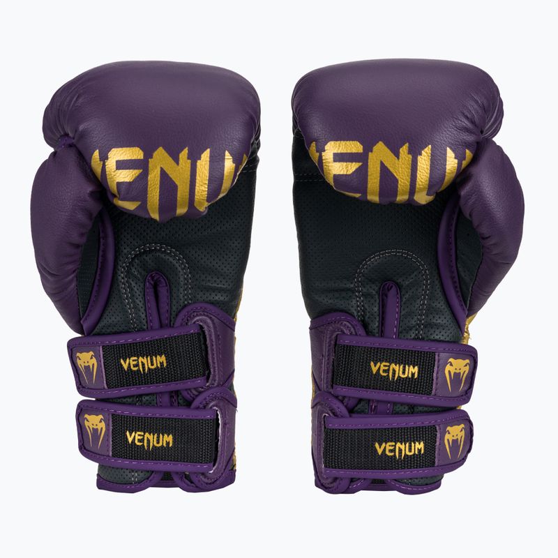 Rękawice bokserskie Venum Reverso Boxing dark purple/gold 3