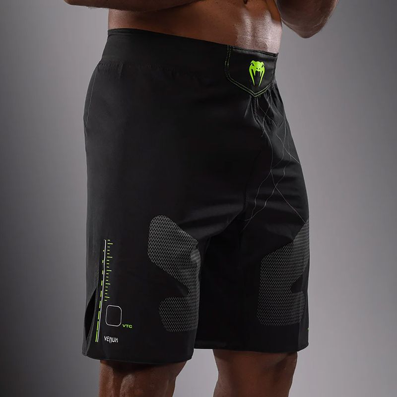 Pánske tréningové šortky Venum Training Camp 4.0 black/neo green 6