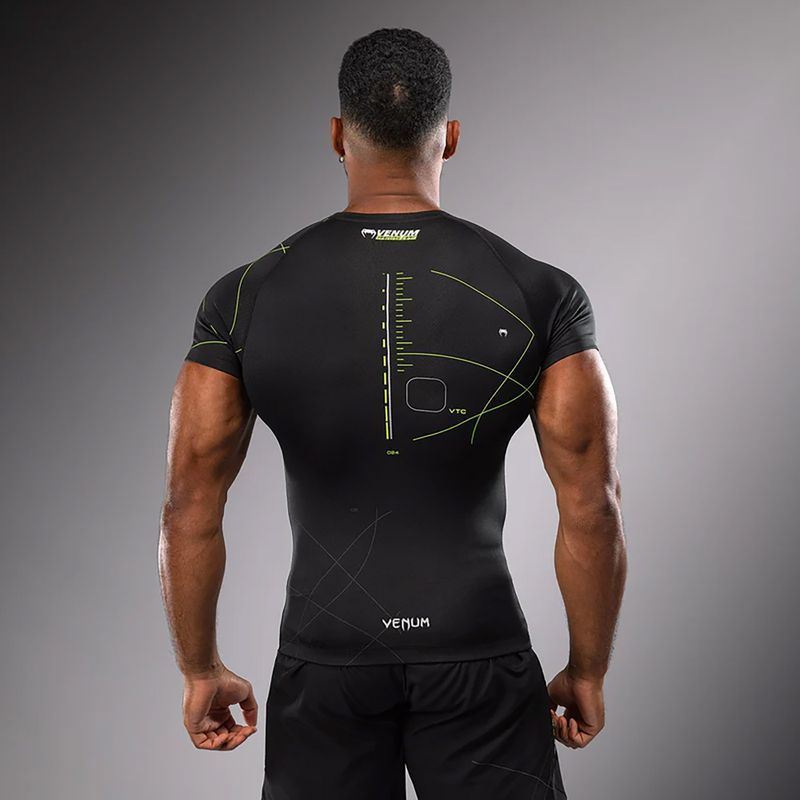 Pánske tréningové tričko Venum Training Camp 4.0 Rashguard black/neo green 2