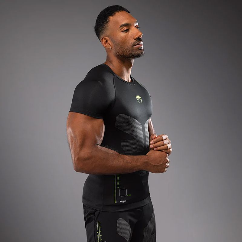 Pánske tréningové tričko Venum Training Camp 4.0 Rashguard black/neo green 3