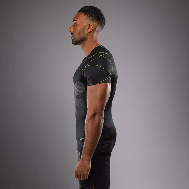 Pánske tréningové tričko Venum Training Camp 4.0 Rashguard black/neo green 4