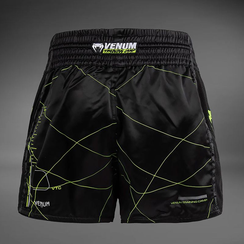 Pánske tréningové šortky Venum Training Camp 4.0 black/neo green 2