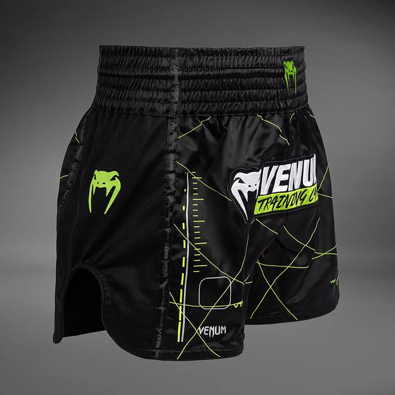 Pánske tréningové šortky Venum Training Camp 4.0 black/neo green 4