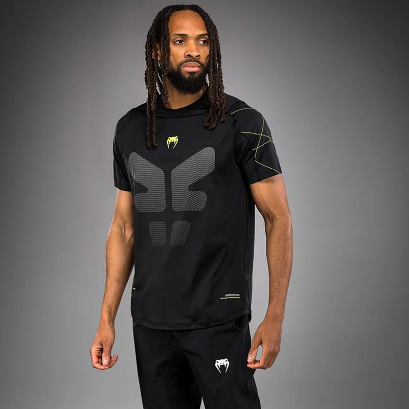 Pánske tréningové tričko Venum Training Camp black/neo green 3