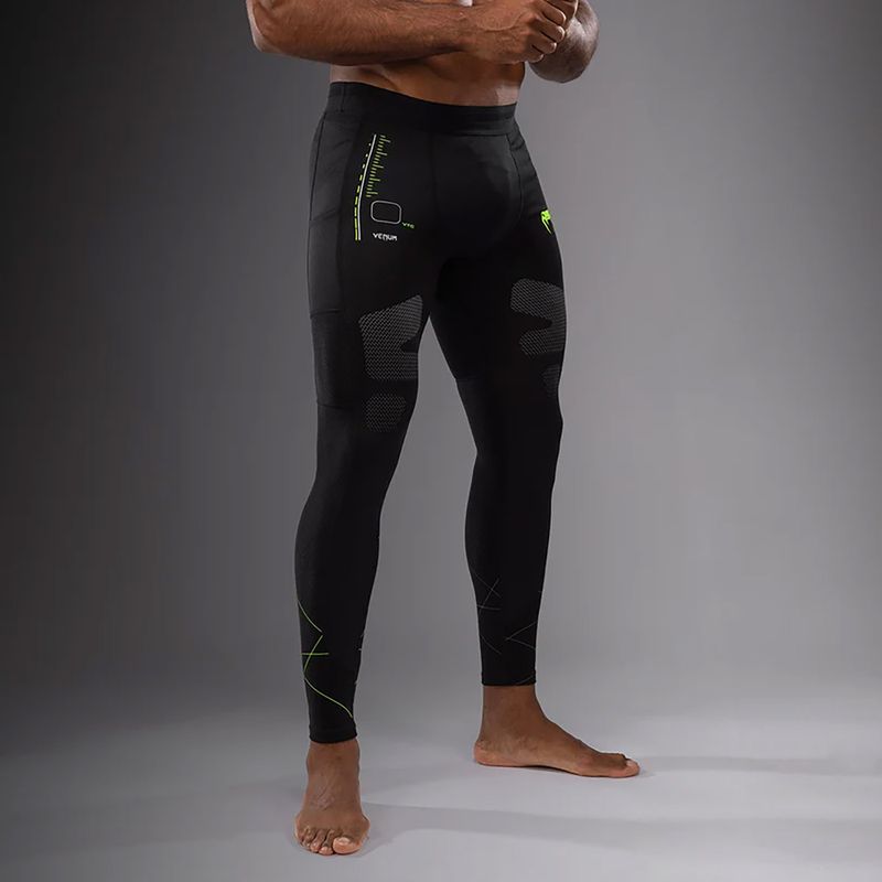 Pánske tréningové legíny Venum Training Camp 4.0 black/neo green 5