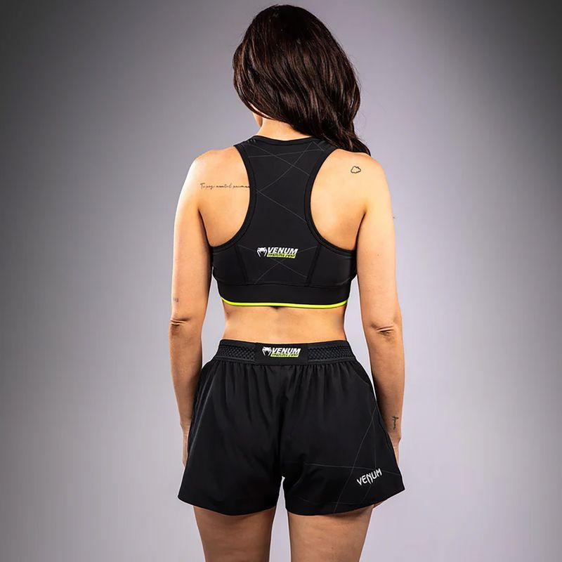 Venum Training Camp 4.0 black/neo green tréningová podprsenka 4