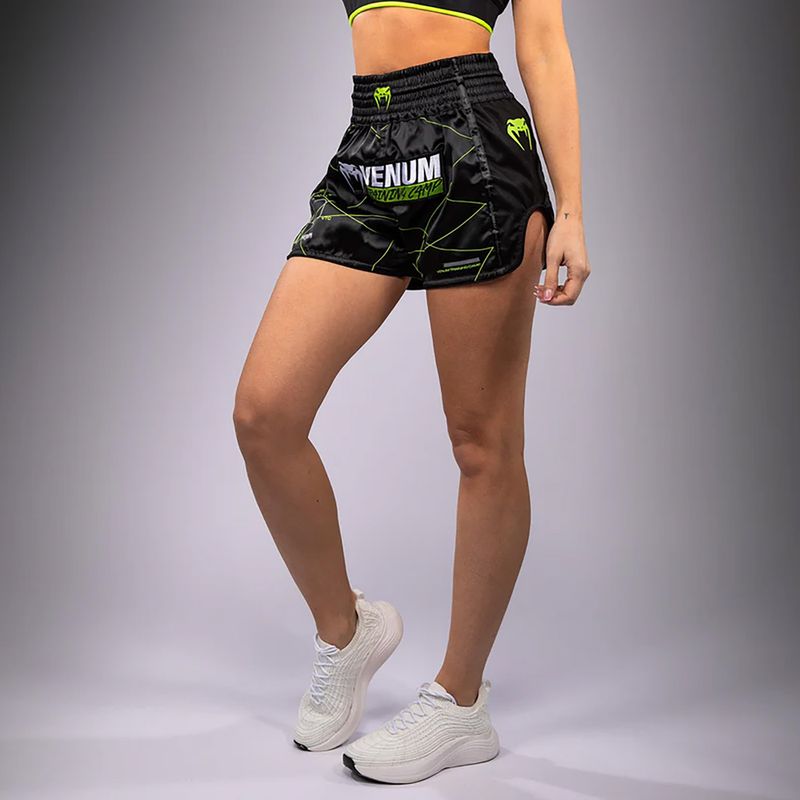 Pánske tréningové šortky Venum Training Camp 4.0 black/neo green 3