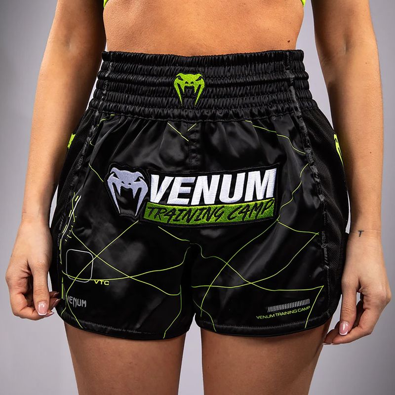 Pánske tréningové šortky Venum Training Camp 4.0 black/neo green 5