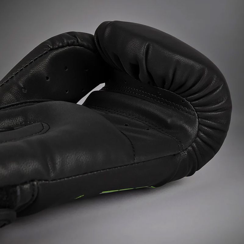 Venum Training Camp 4.0 čierne/neo zelené boxerské rukavice 4