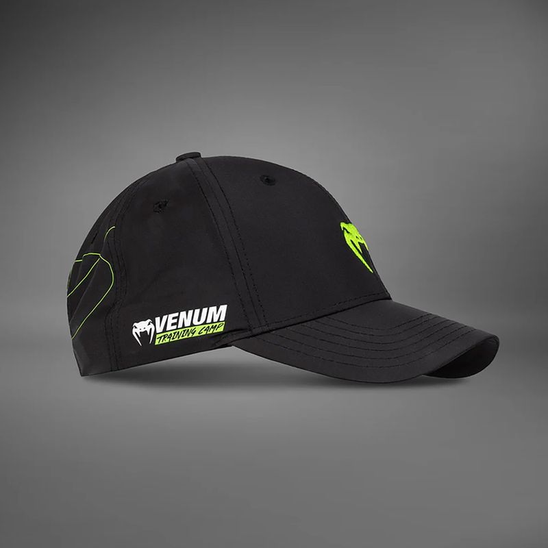 Kšiltovka Venum Training Camp 4.0 black/neo green 2