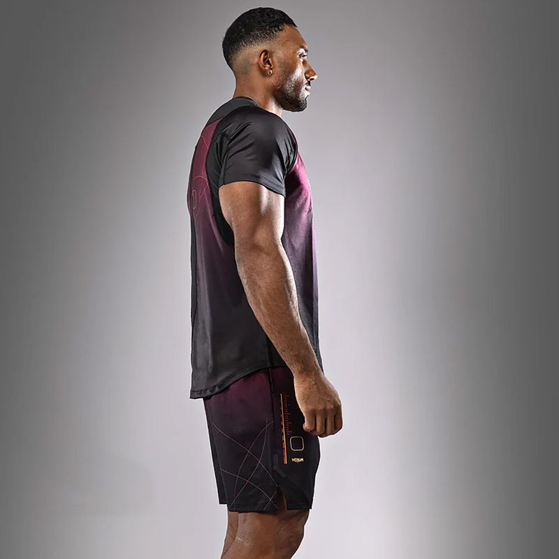 Pánske tréningové tričko Venum Tactical XT black/burgundy/gold 7