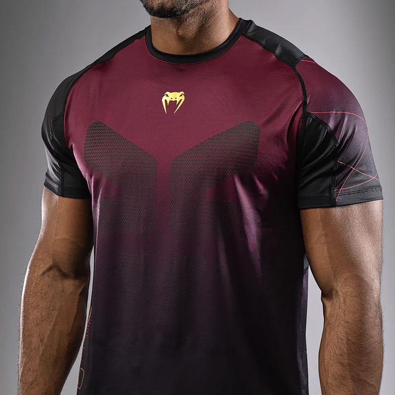 Pánske tréningové tričko Venum Tactical XT black/burgundy/gold 8