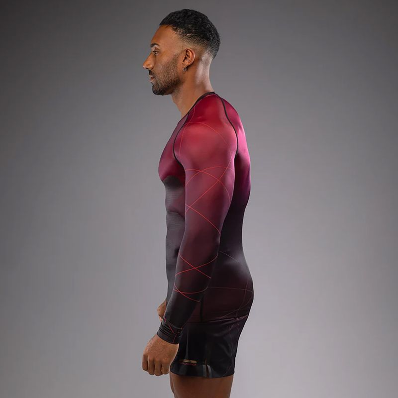Pánske tréningové chrániče Venum Tactical XT Rashguards black/burgundy/gold 4