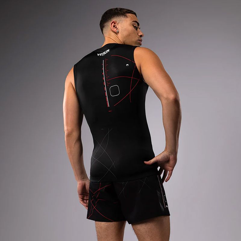 Pánske tréningové tričko Venum Tactical XT 05522 Rashguards black/fire red 2