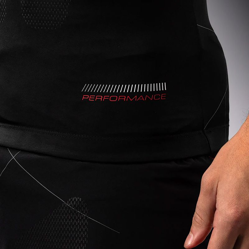 Pánske tréningové tričko Venum Tactical XT 05522 Rashguards black/fire red 7
