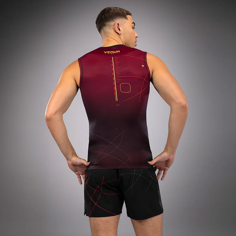 Pánske tréningové tričko Venum Tactical XT 05522  Rashguards black/burgundy/gold 3