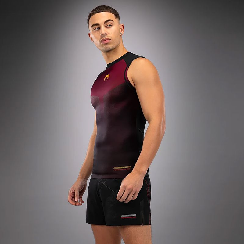 Pánske tréningové tričko Venum Tactical XT 05522  Rashguards black/burgundy/gold 4