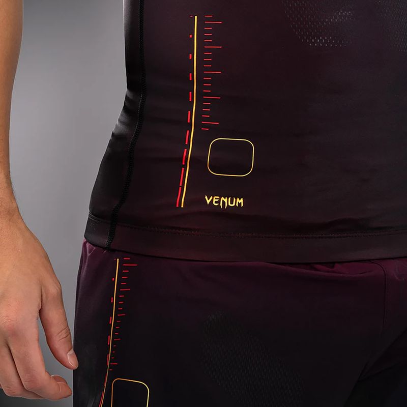 Venum Tactical XT 05522 pánske tréningové tričko Rashguards black/burgundy/gold 4