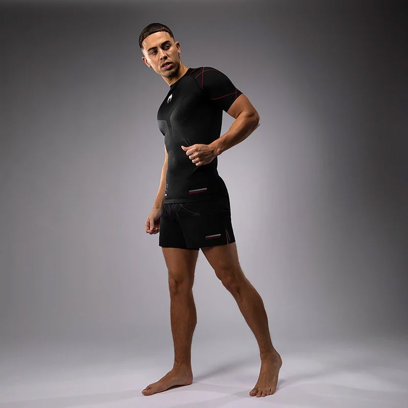 Pánske tréningové tričko Venum Tactical XT Rashguards black/fire red 3