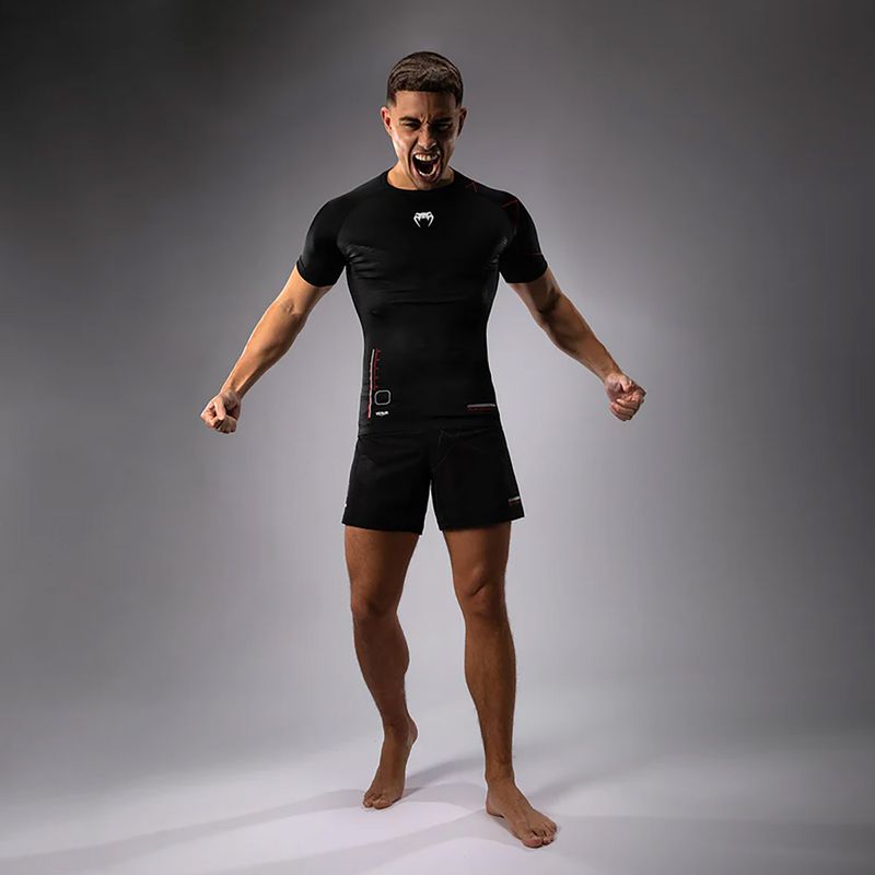 Pánske tréningové tričko Venum Tactical XT Rashguards black/fire red 5